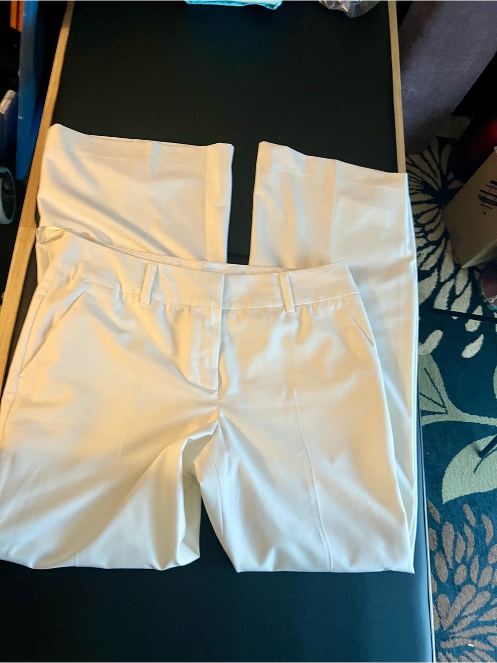 Jones New York White Flare Dress Pants - Picture 5 of 7